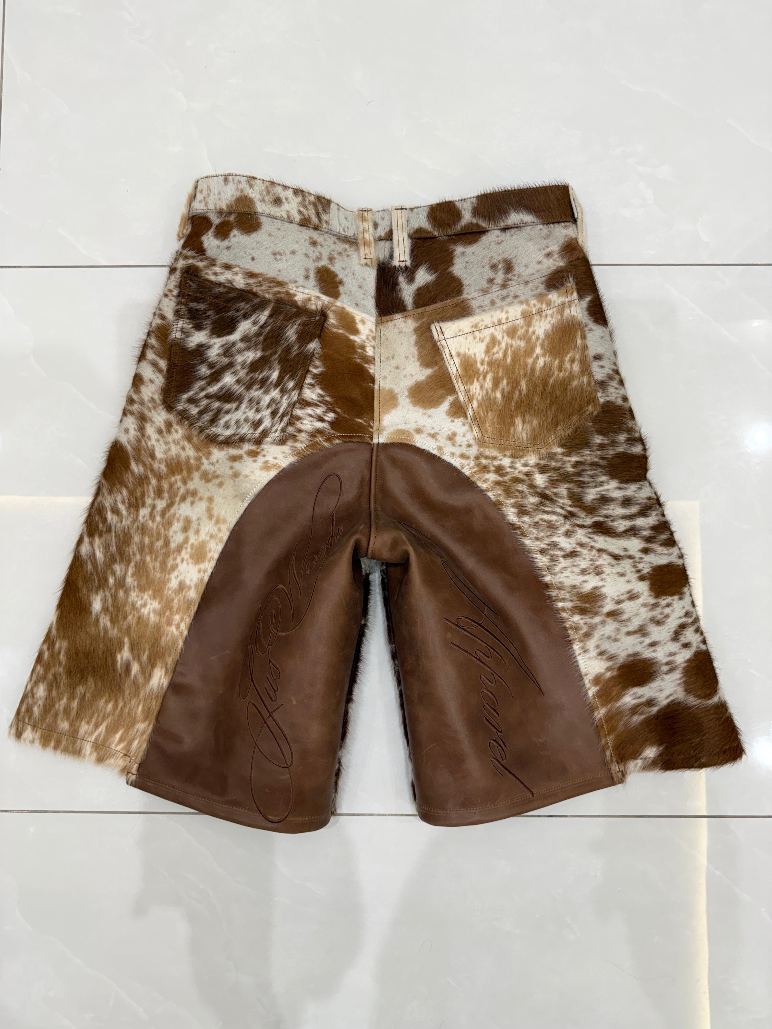 PRE-ORDER OMERTÀ COWHIDE SHORTS