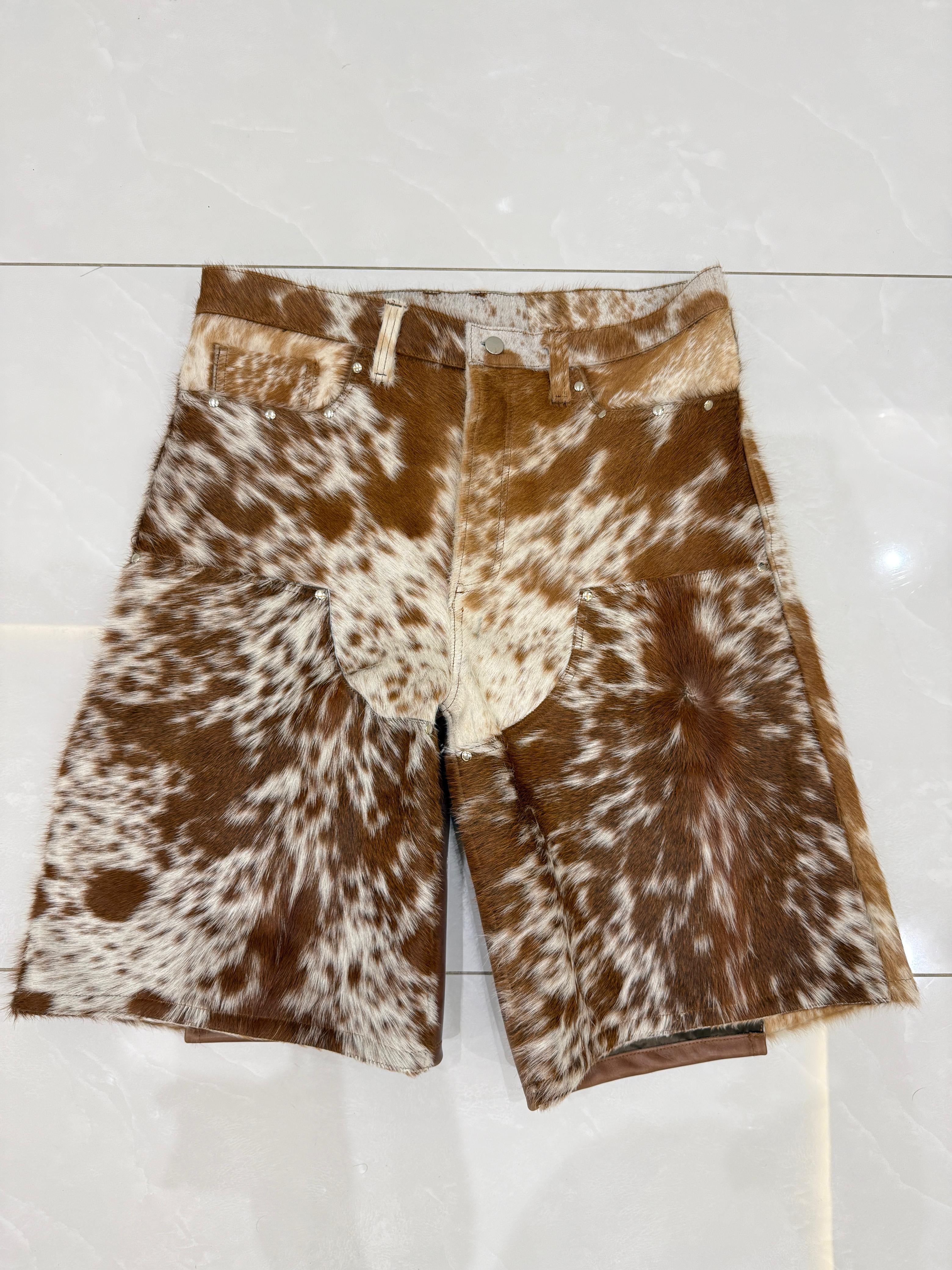 PRE-ORDER OMERTÀ COWHIDE SHORTS