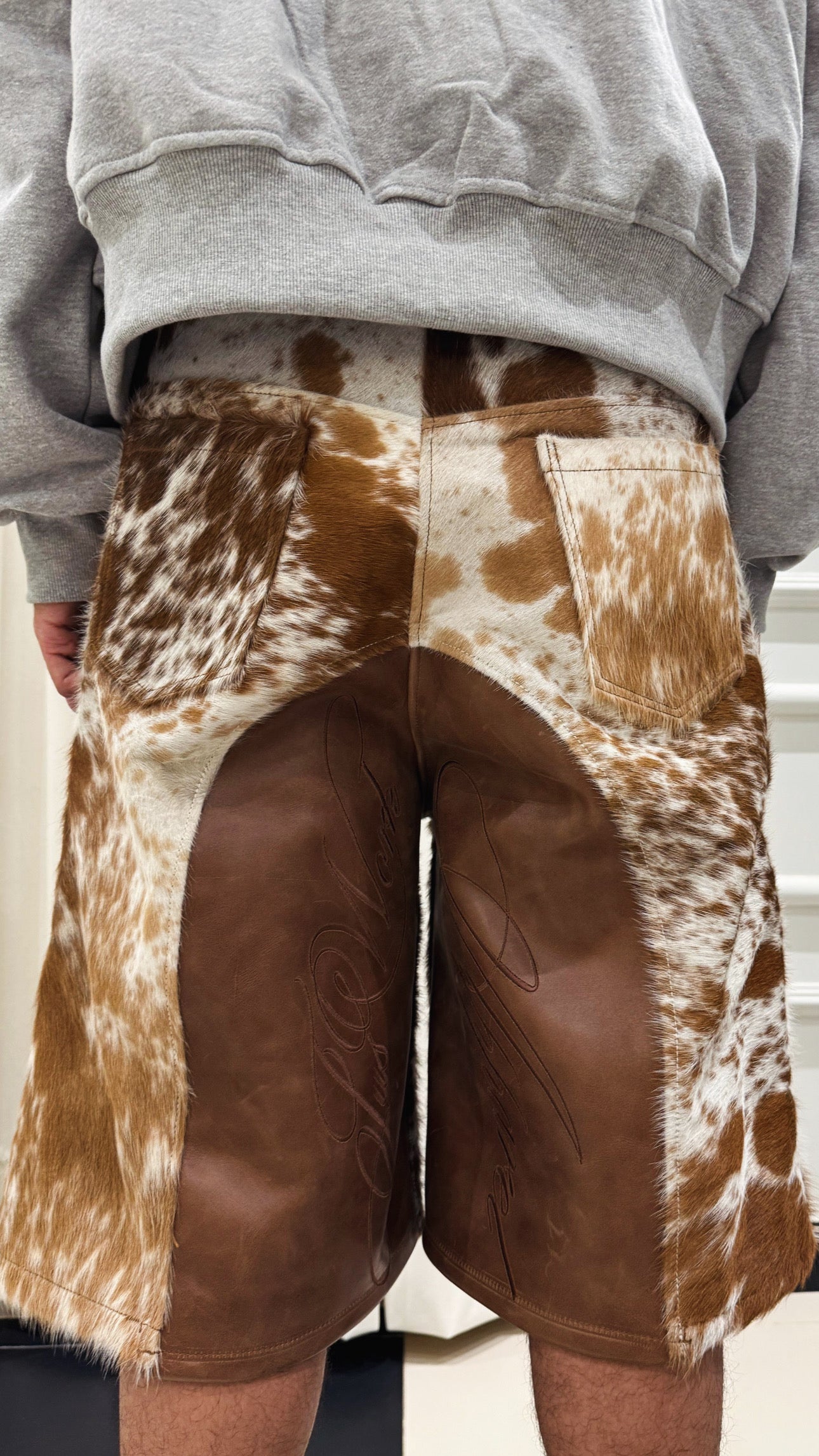 PRE-ORDER OMERTÀ COWHIDE SHORTS